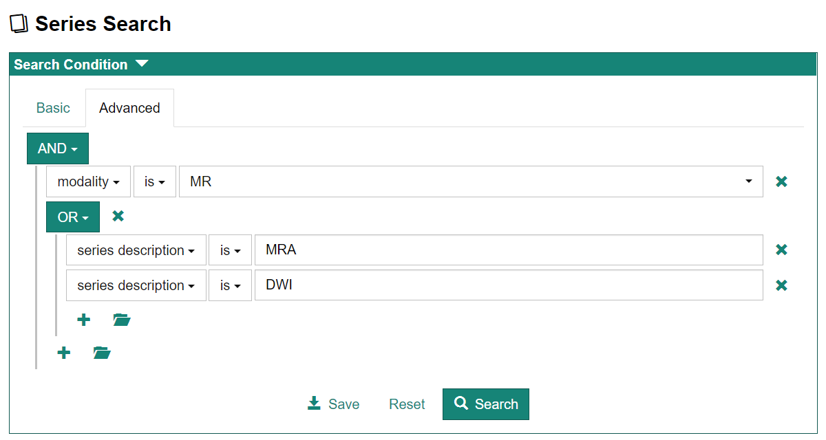 Search condition (Advanced)
